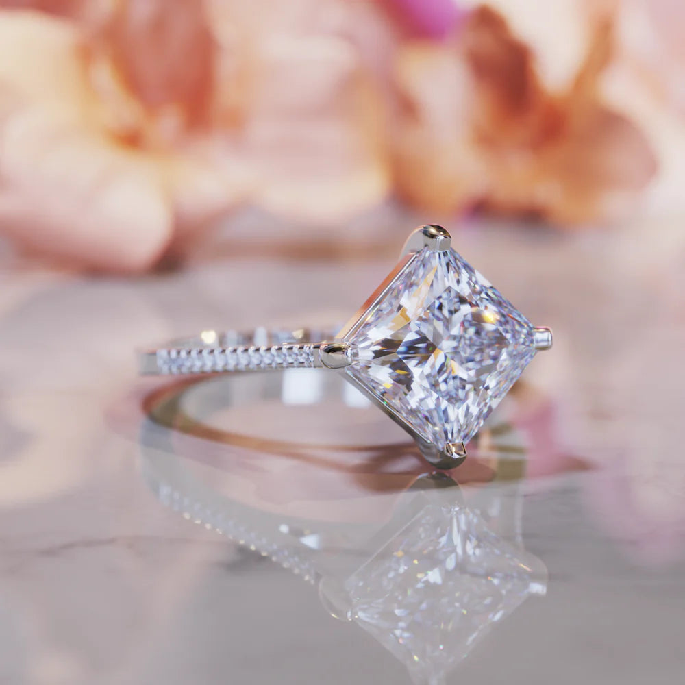 The Gleaming Moissanite Ring