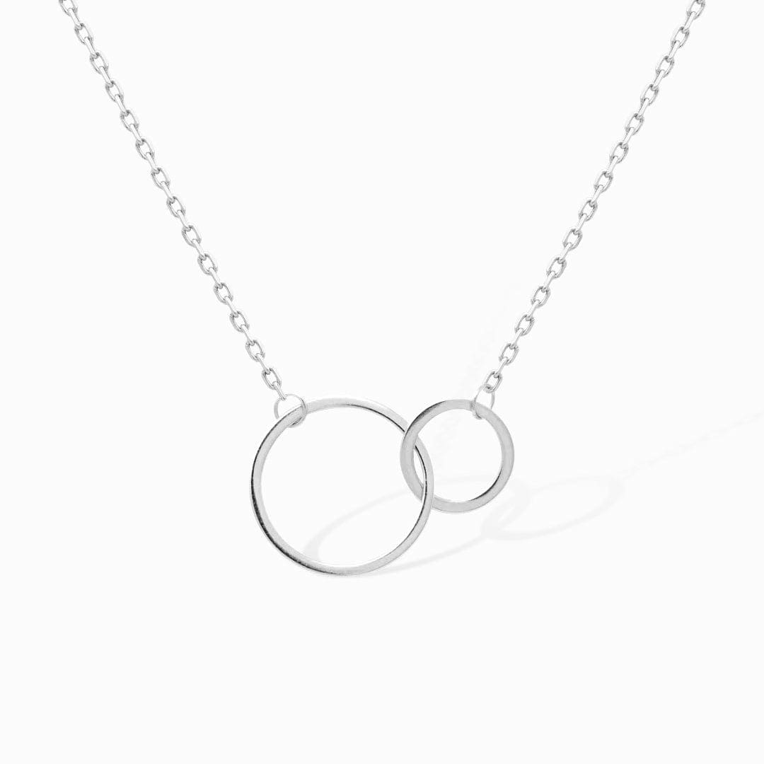 Mother & Daughter | Forever Linked Together | S925 Circles Necklace