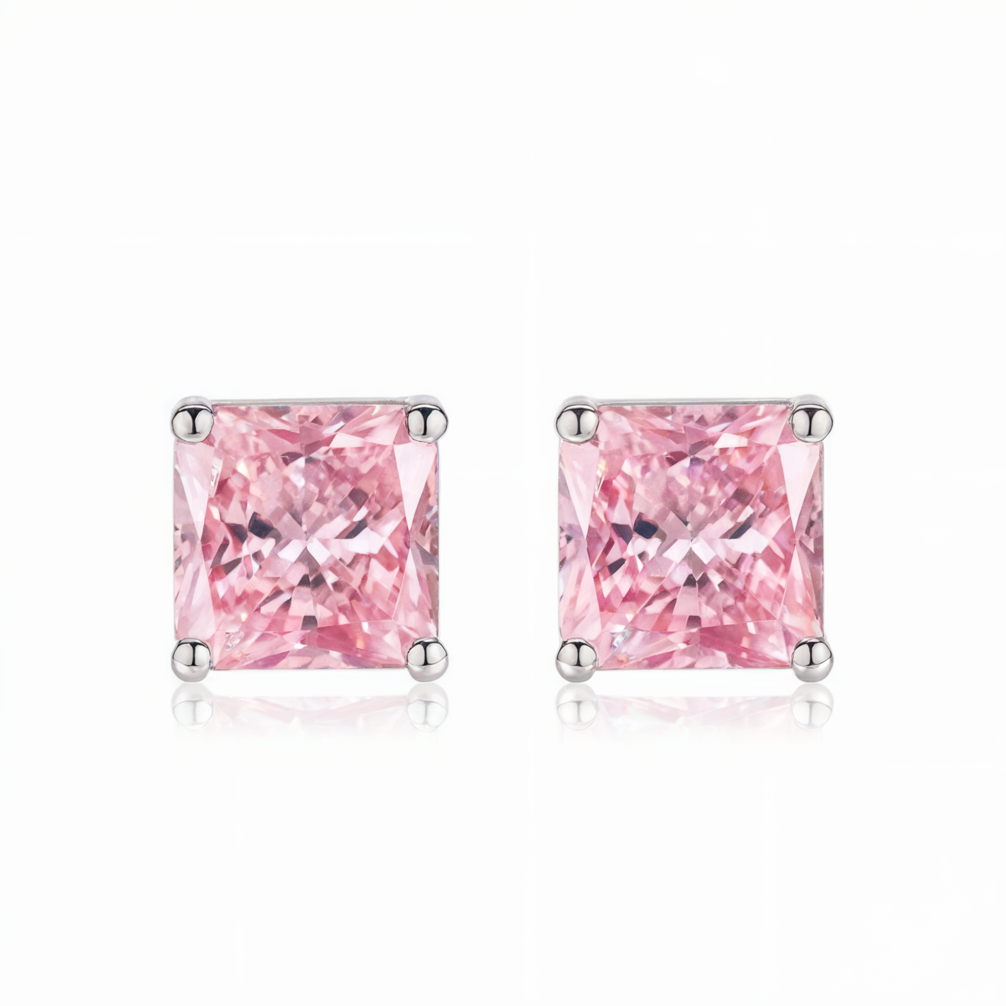 Blush Pink Princess Stud Earrings