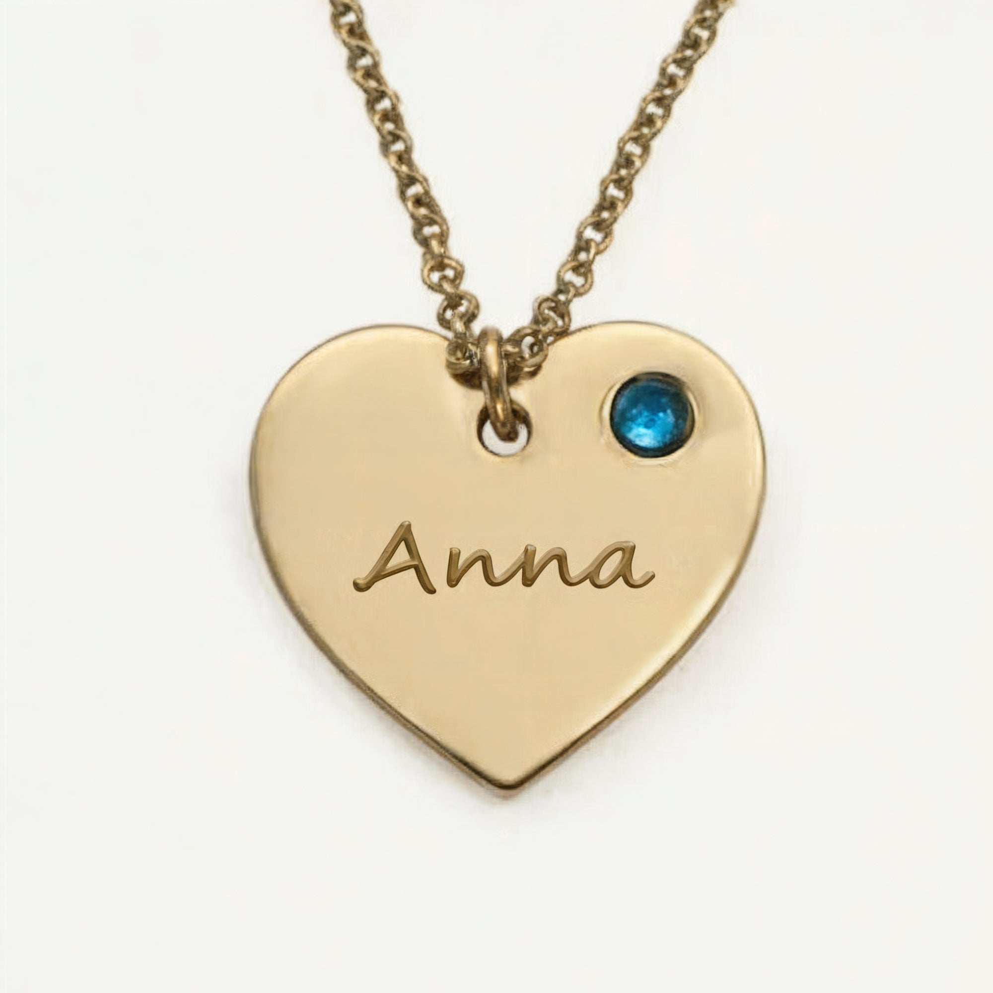 The Birthstone Gold Heart Necklace