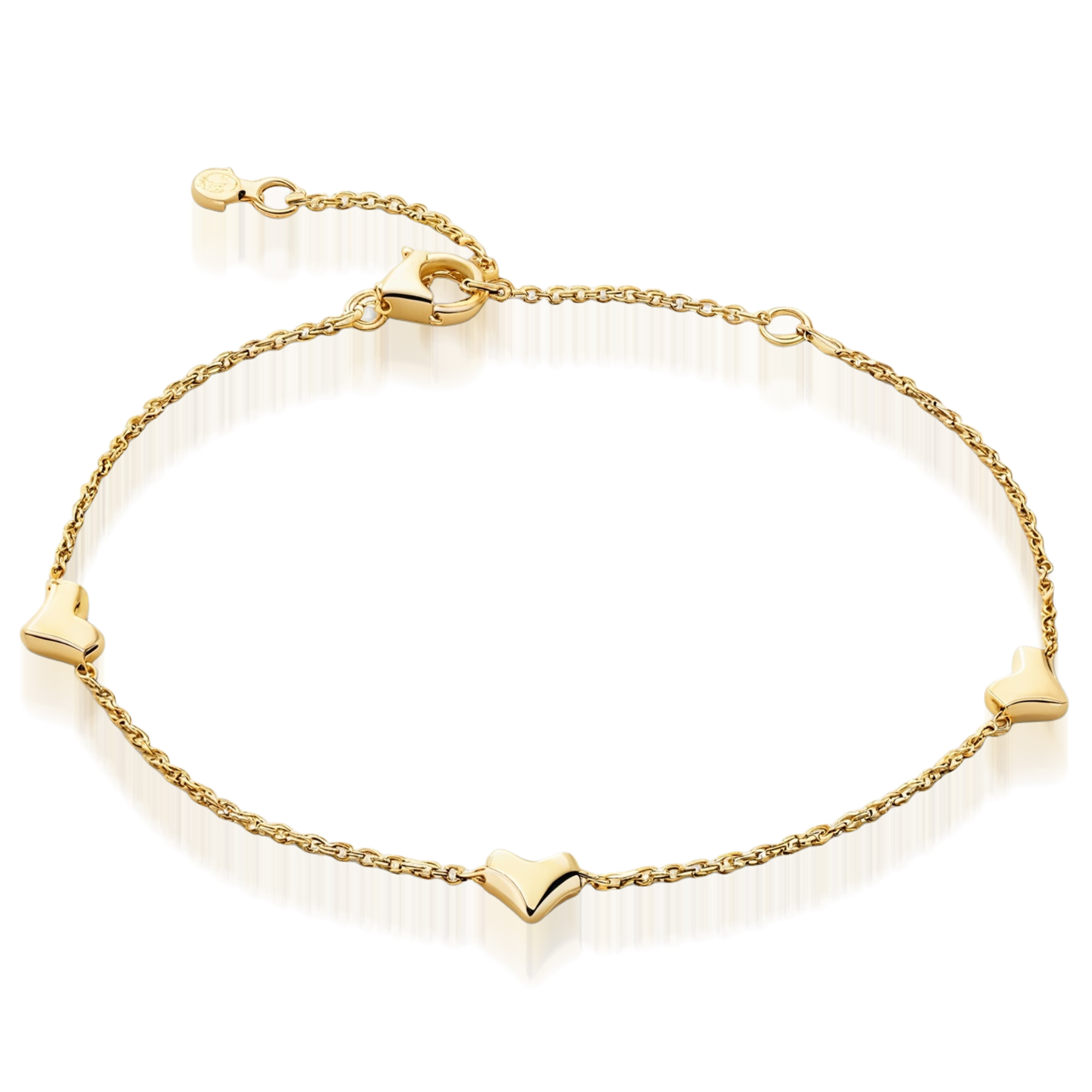 Petite Heart Link Chain Bracelet