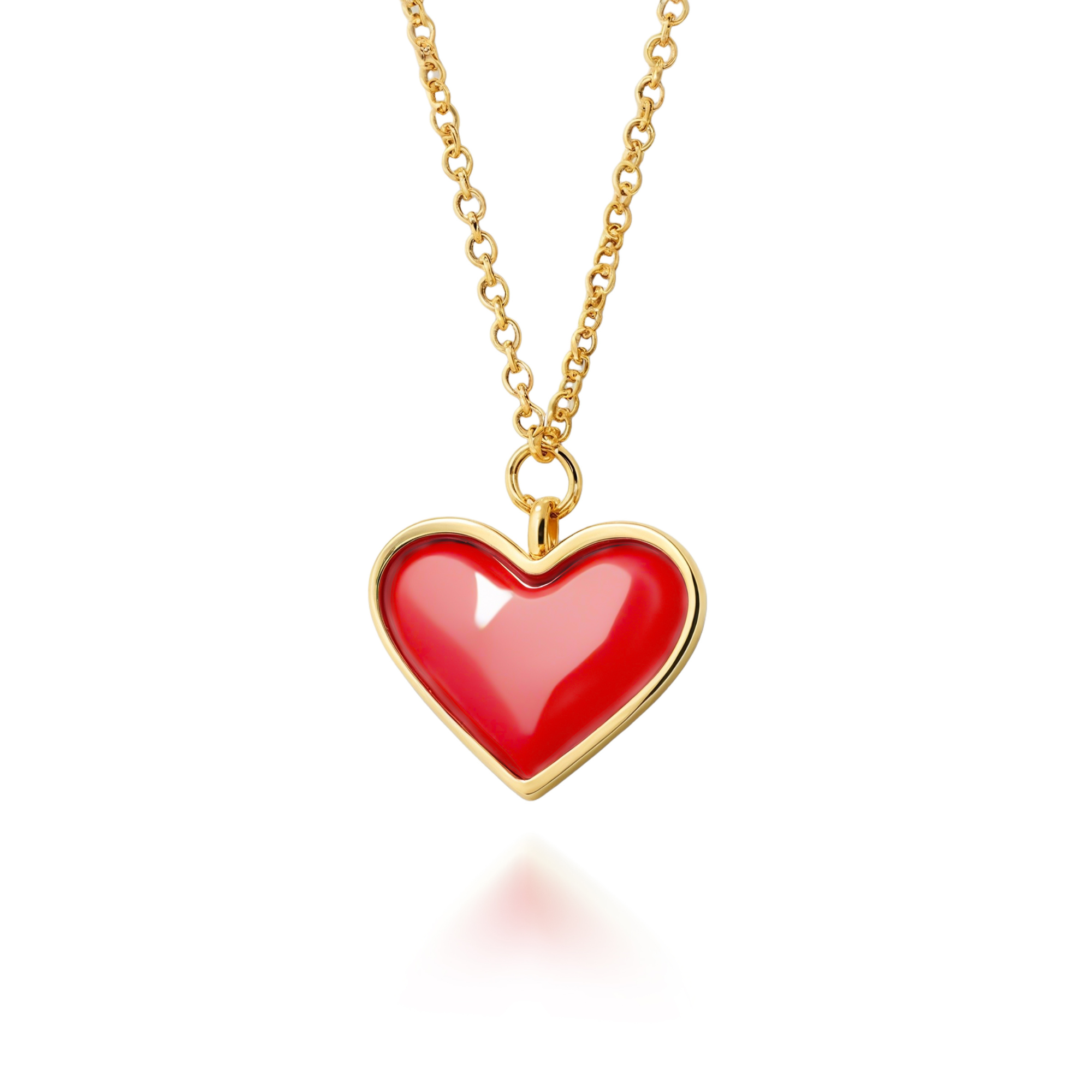 Romantic Red Heart Necklace