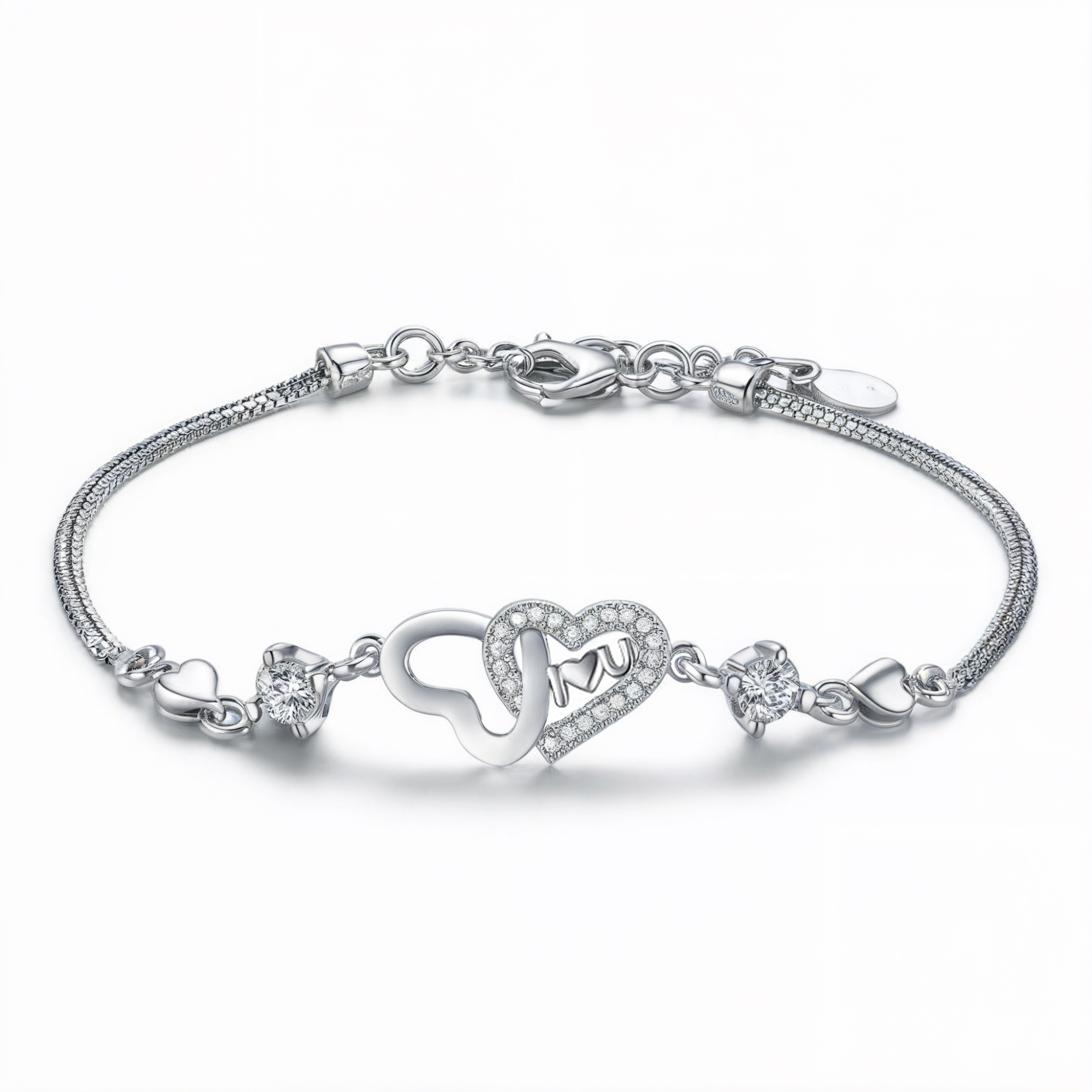 Intertwining Heart Bracelet