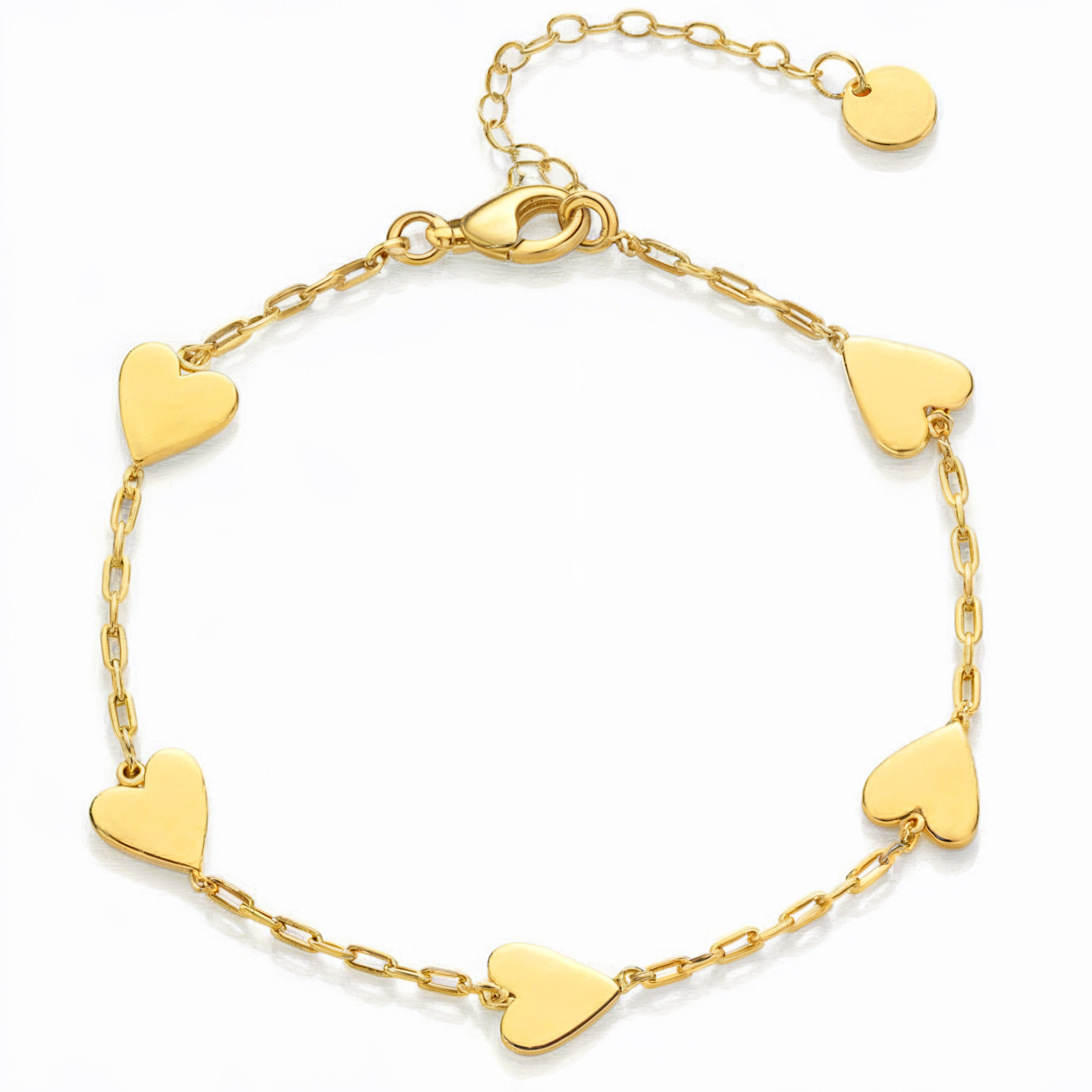 Delicate Heart Station Bracelet