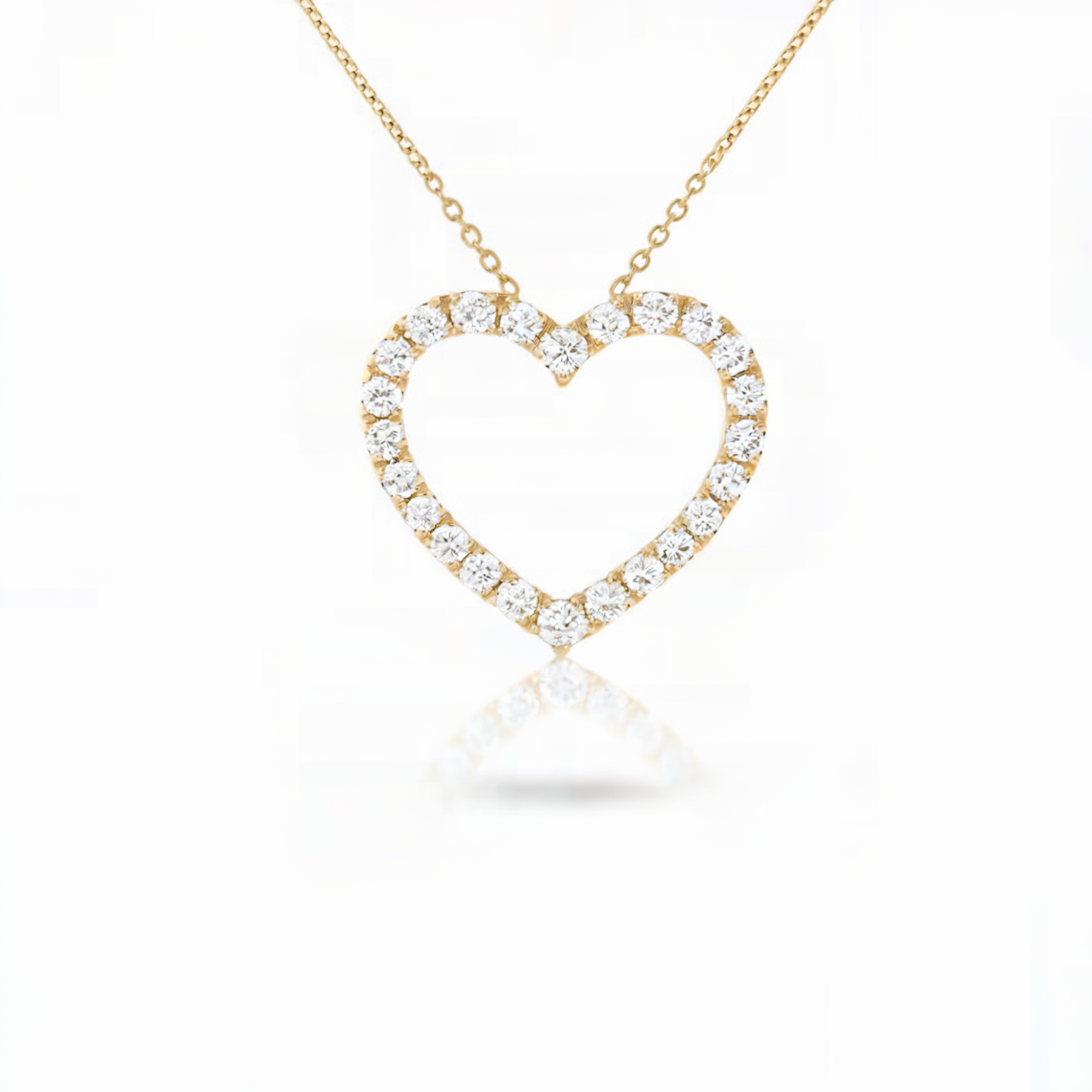 Pavé Diamond Heart Pendant