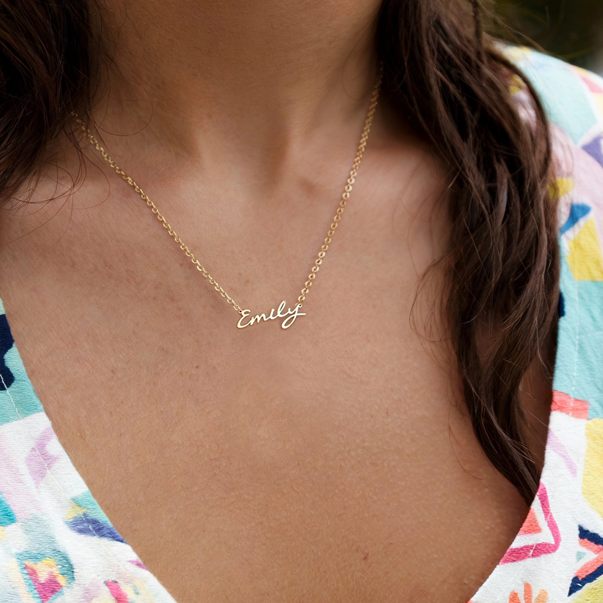 Gold Custom Name Necklace