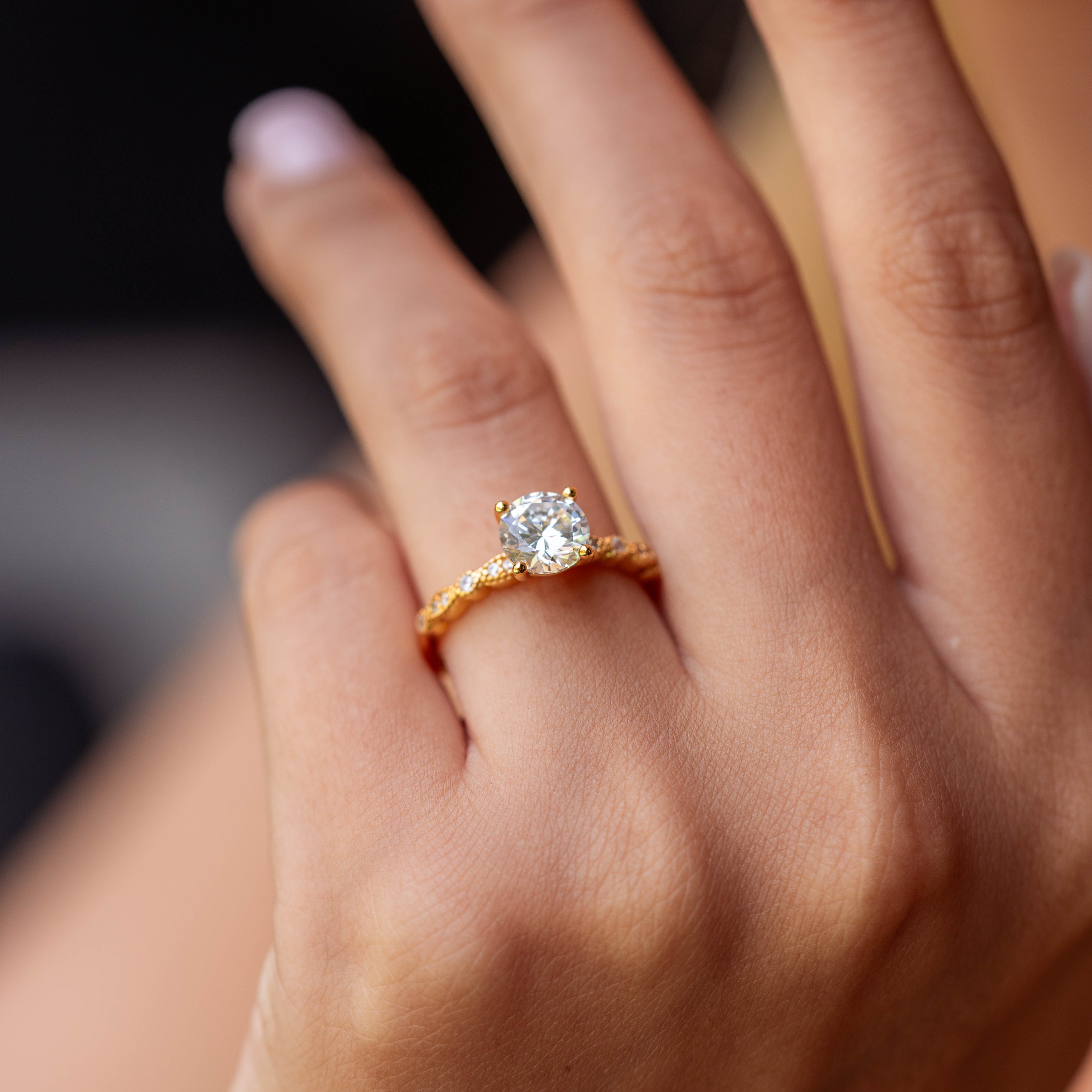 The Brilliant - Gold - Moissanite