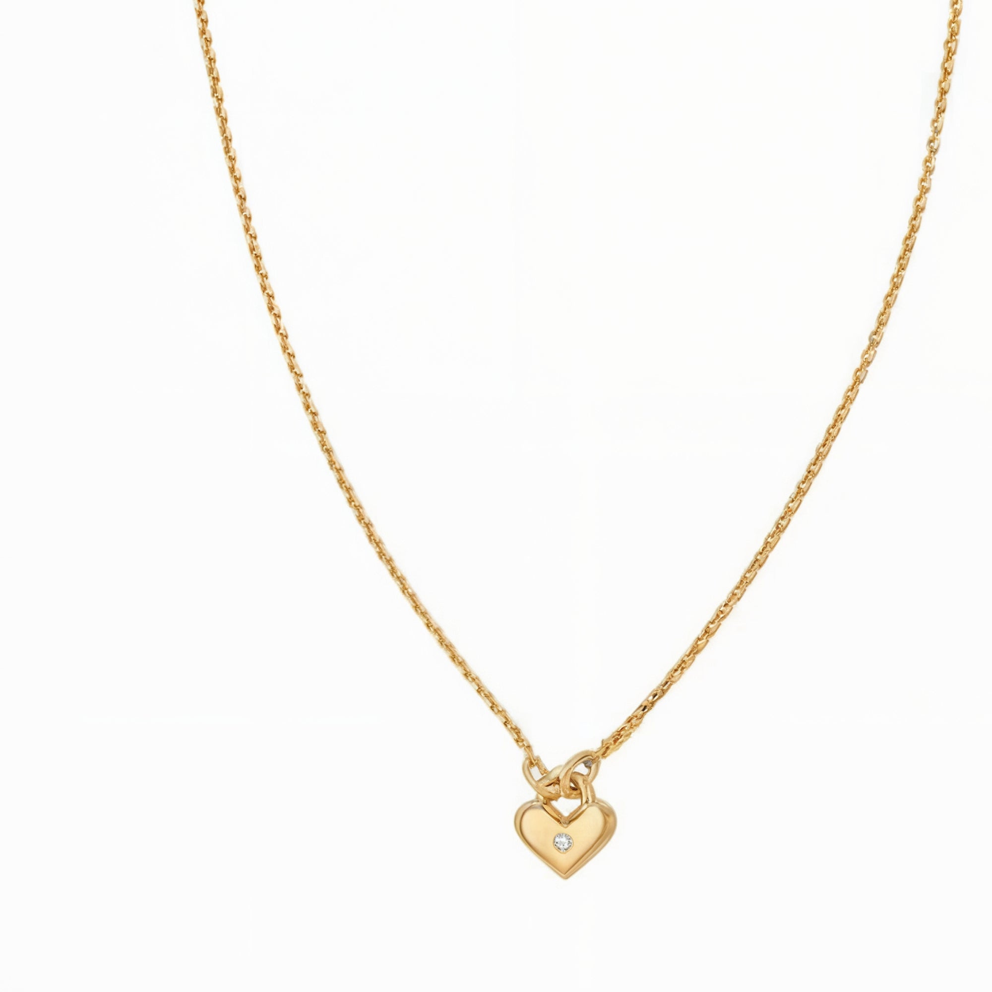 The Love Diamond Mini Heart Necklace