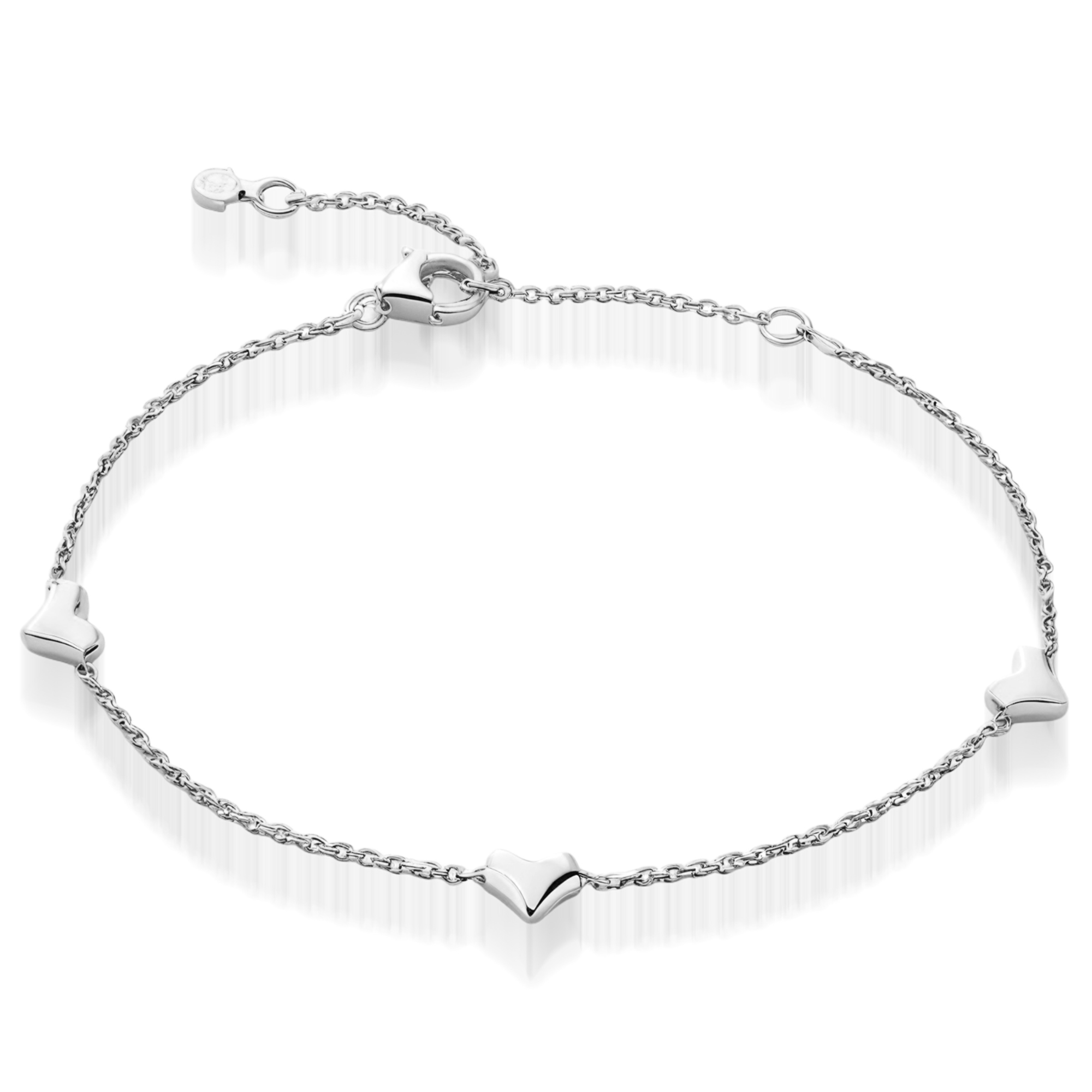 Petite Heart Link Chain Bracelet