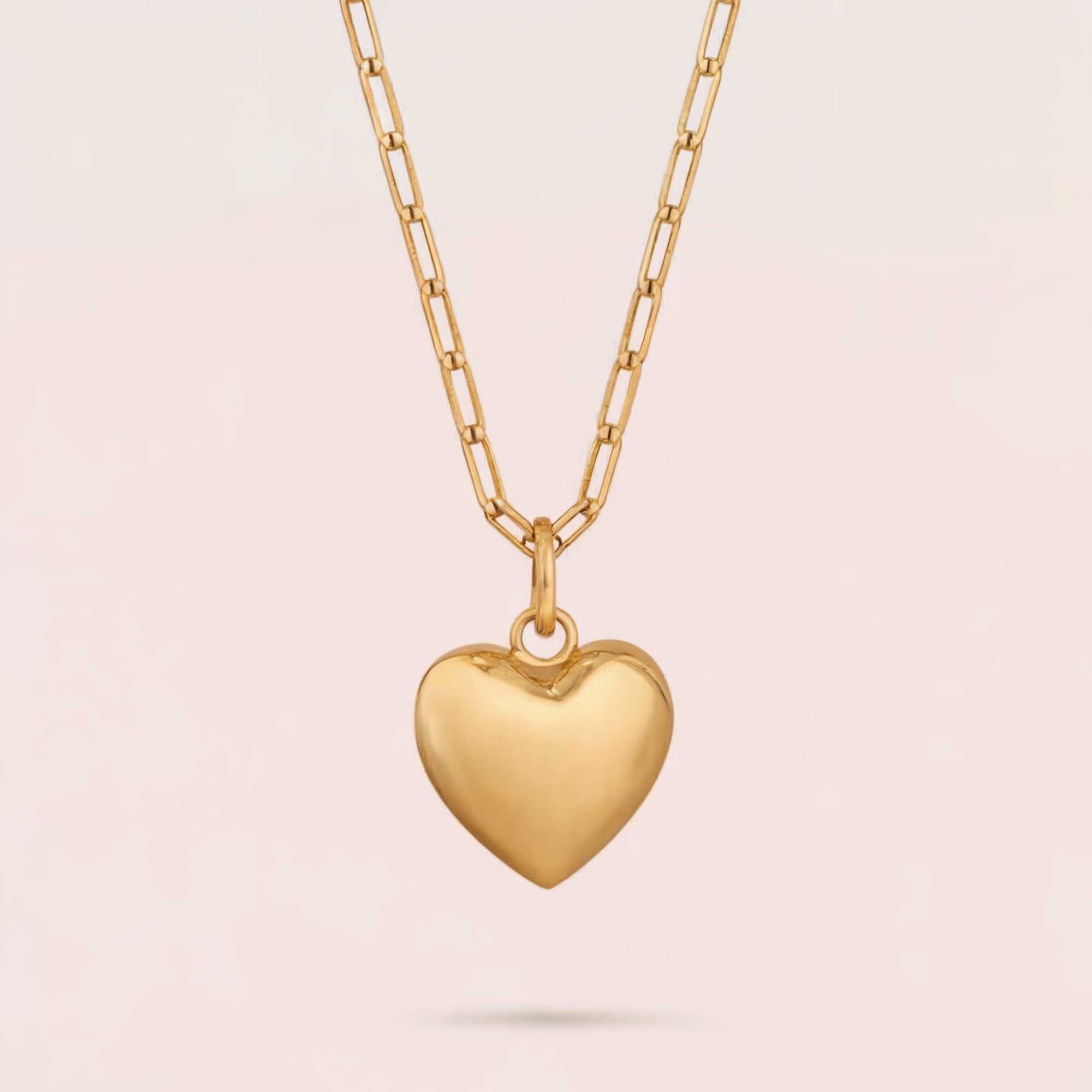 The Leva Chunky Chain Heart Necklace