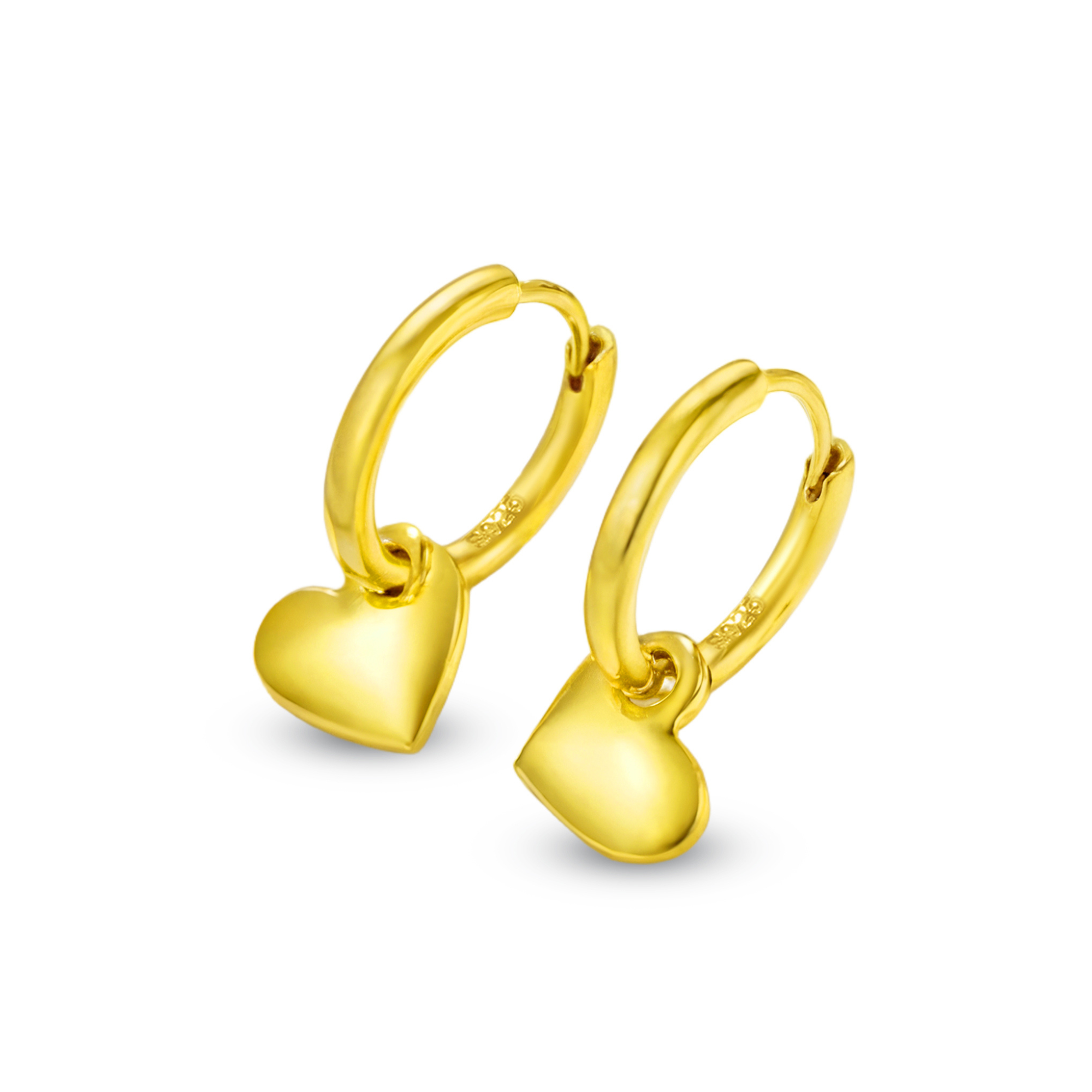 Classic Heart Hoop Earrings