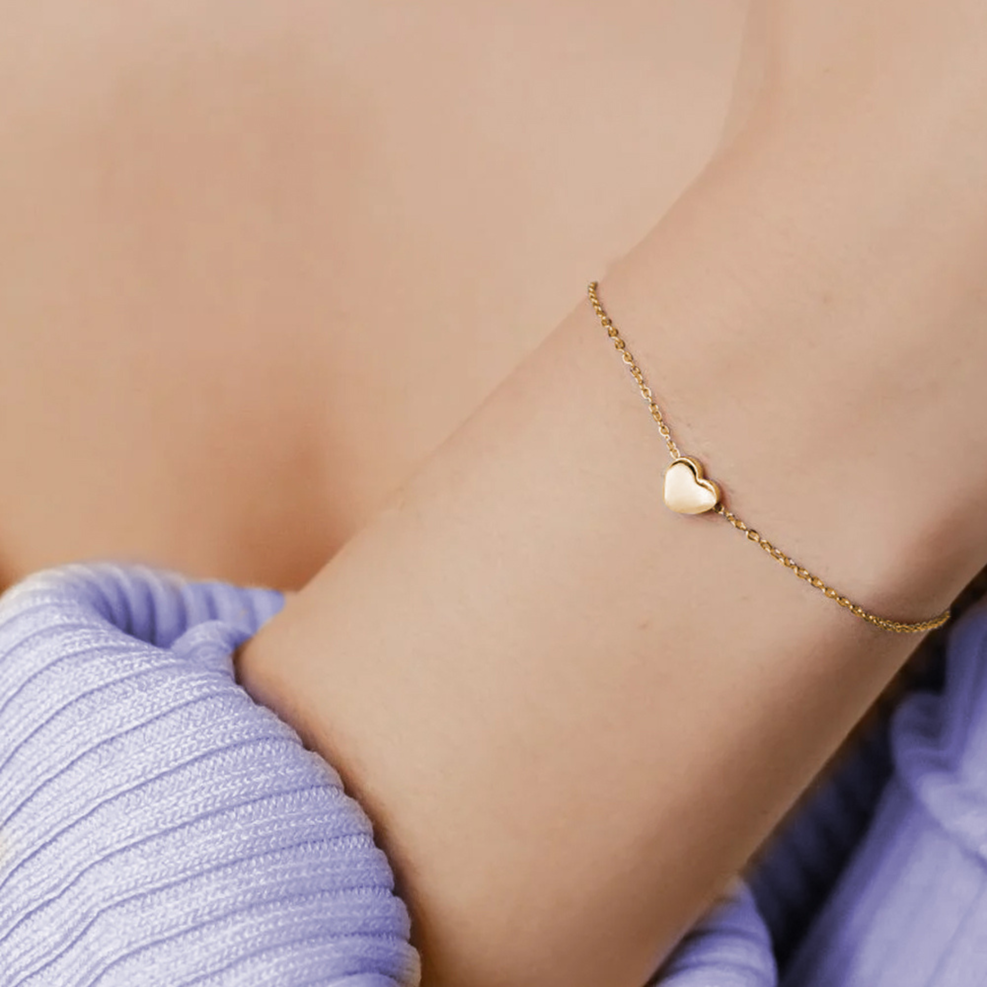 Delicate Petite Heart Bracelet