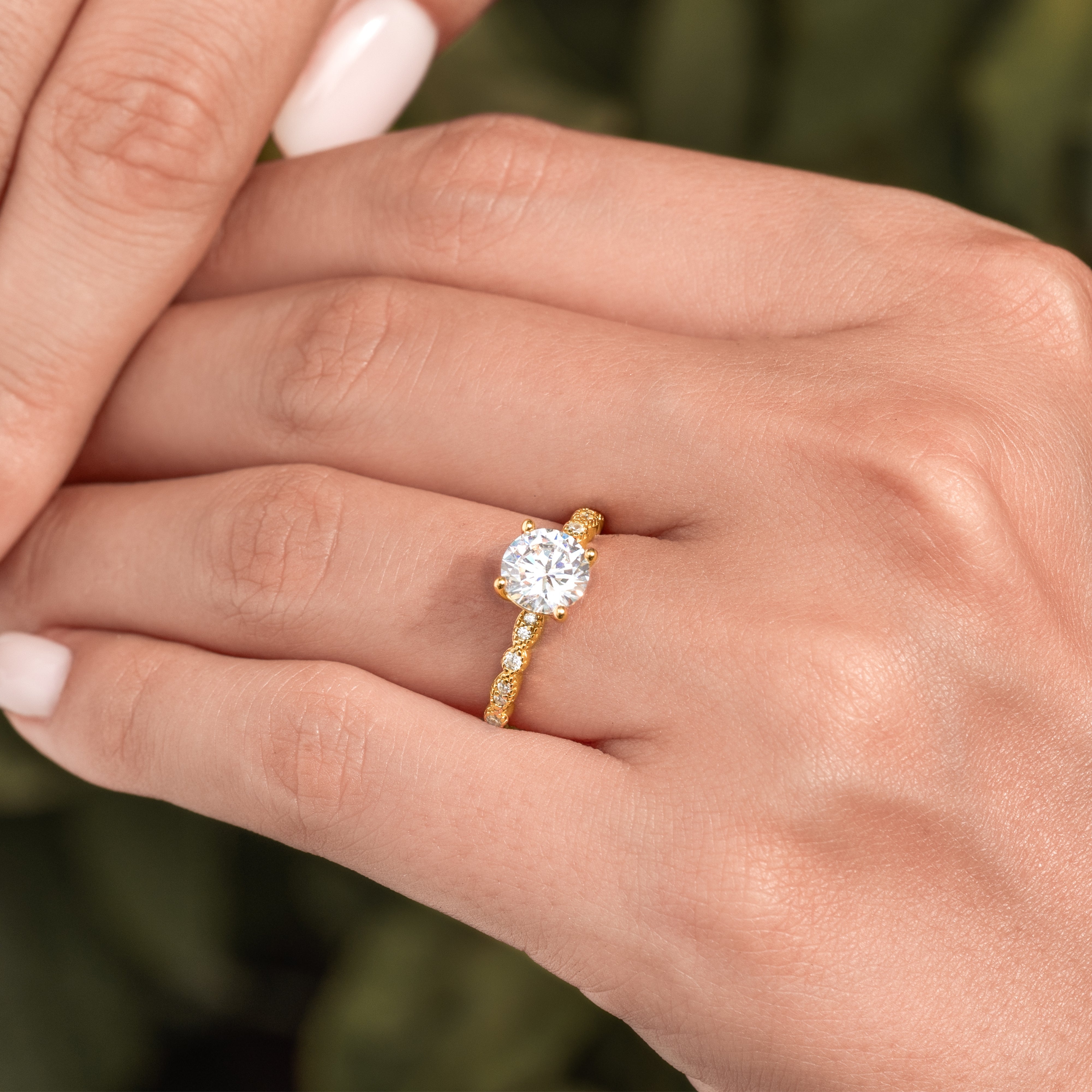 The Brilliant - Gold - Moissanite