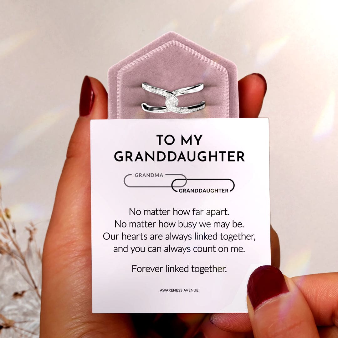 Grandma & Granddaughter | Forever Linked Together | S925 Infinity Ring