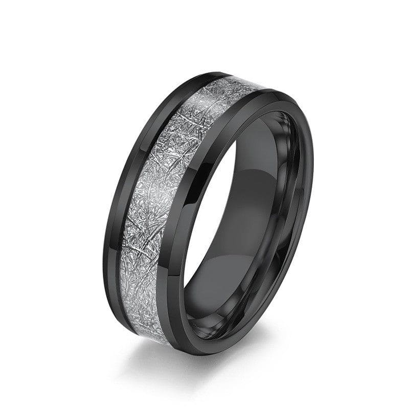 The Titan: Etched Texture Men's Ring