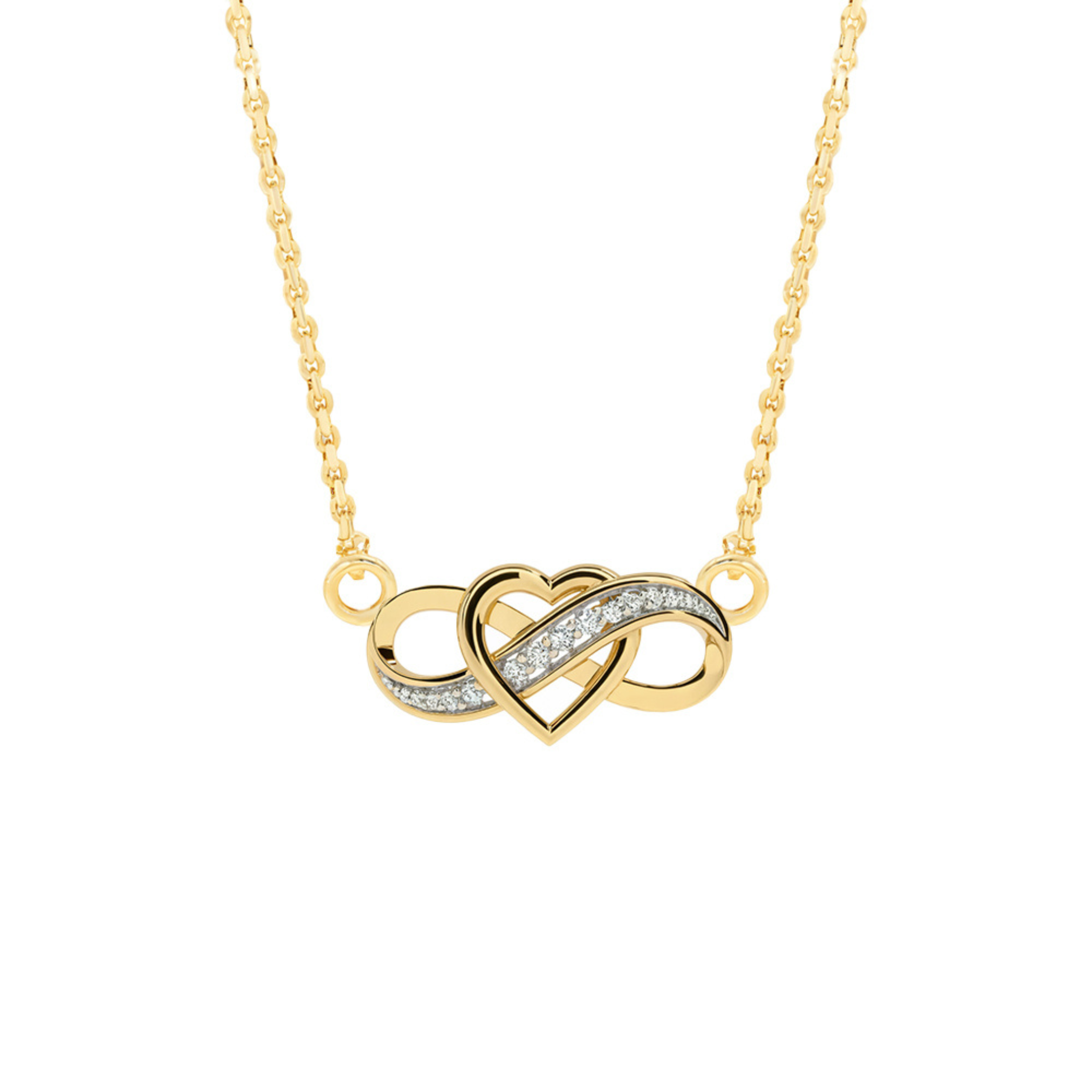 Eternal Diamond Infinity Heart Necklace