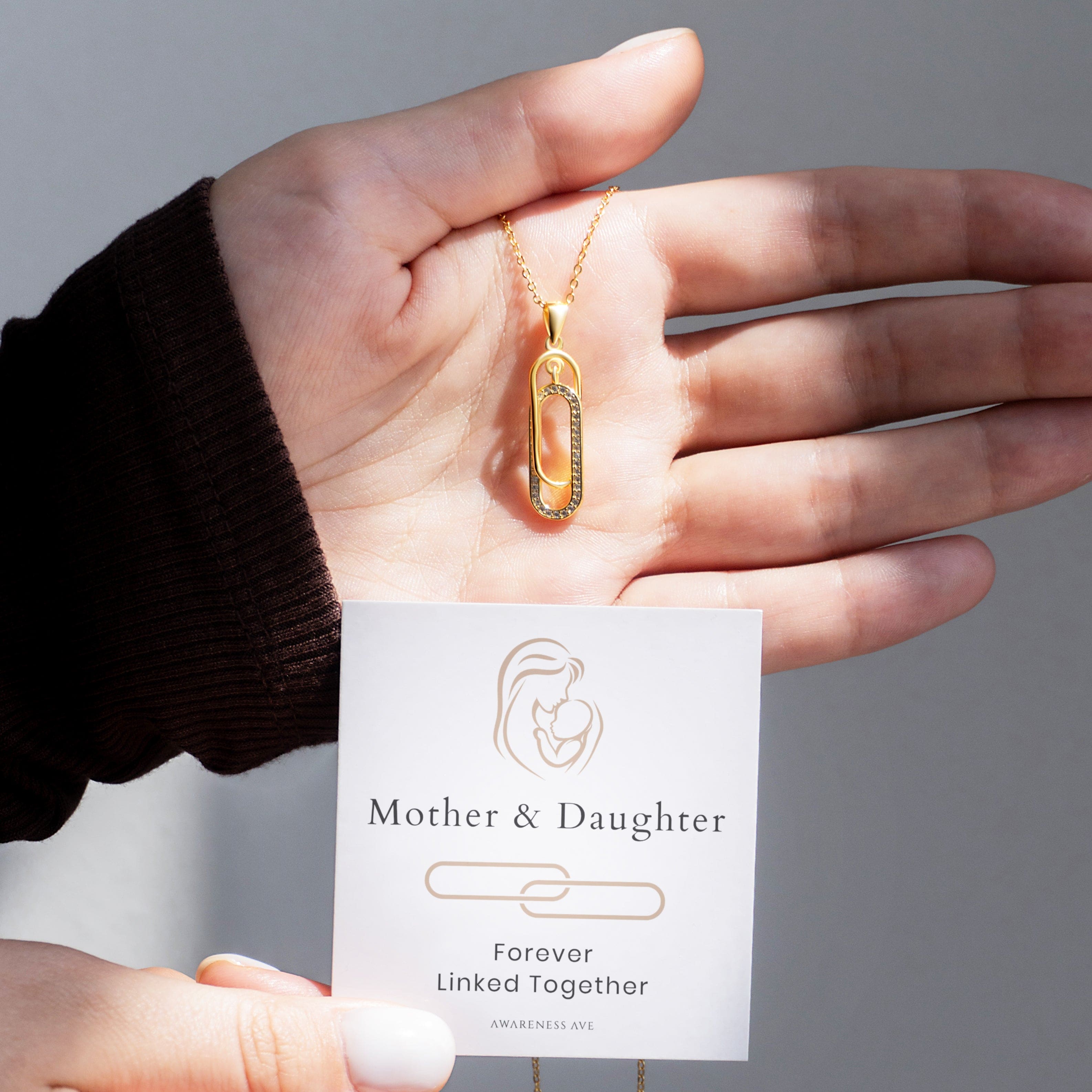 Mother & Daughter | Forever Linked Together | S925 Necklace