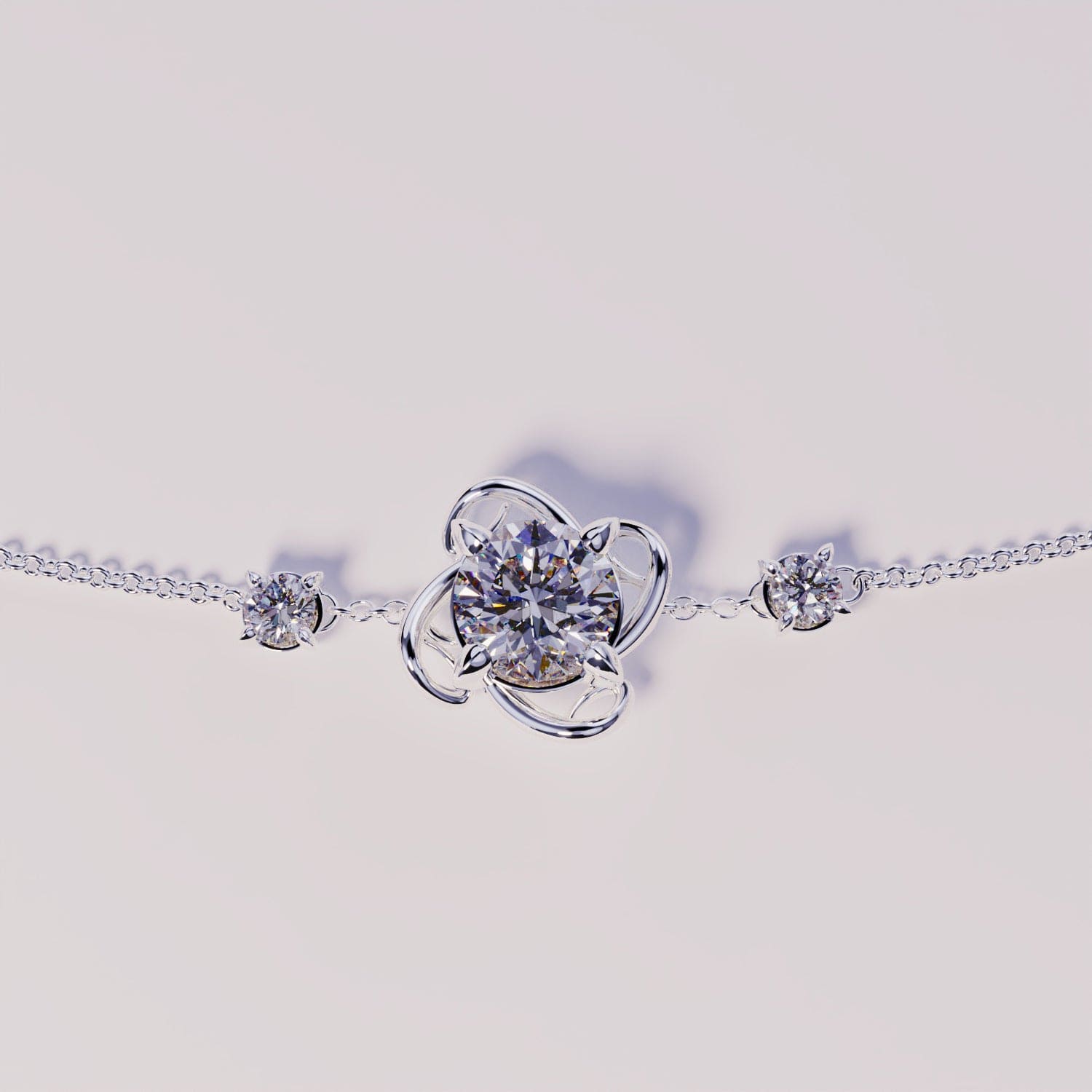 April Diamond Birthstone Bracelet - S925 Sterling Silver
