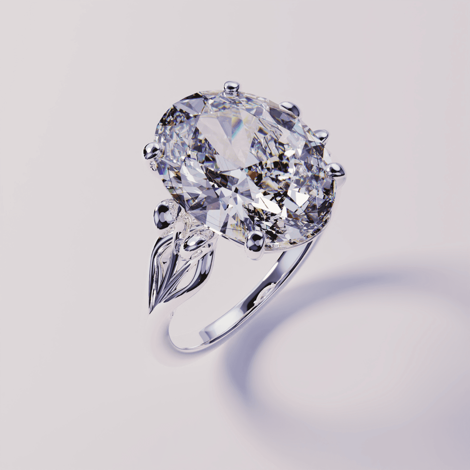 Diamond Custom Birthstone Ring - S925 Sterling Silver