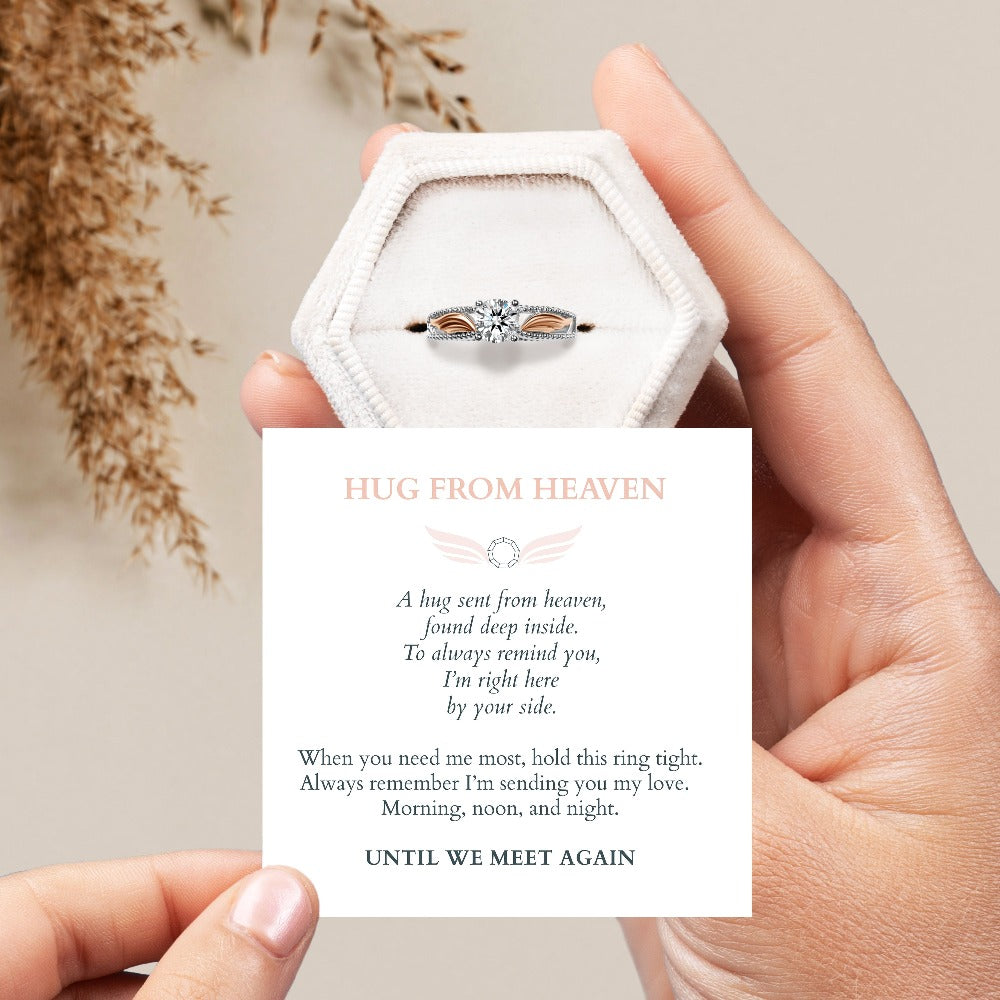 Remembrance: Personalized Hug From Heaven Memorial Ring