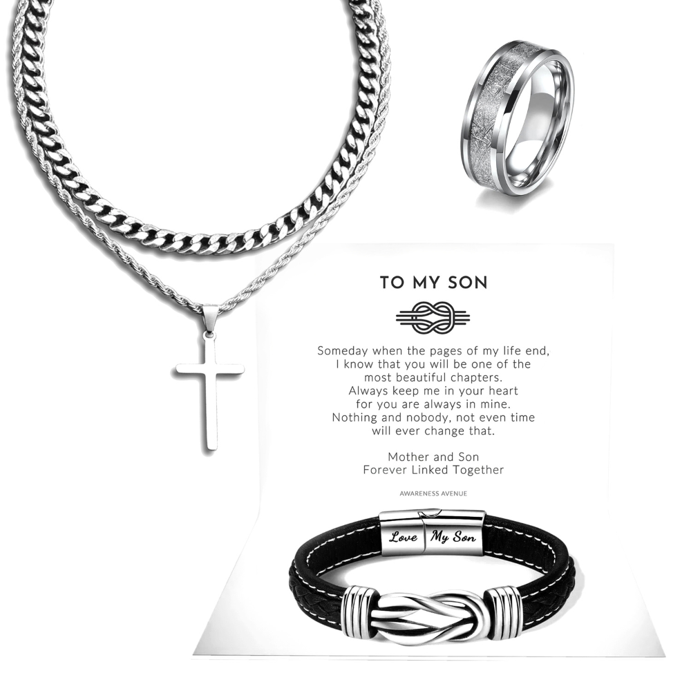 Men's Infinity Bracelet 'Mother & Son' Forever Linked