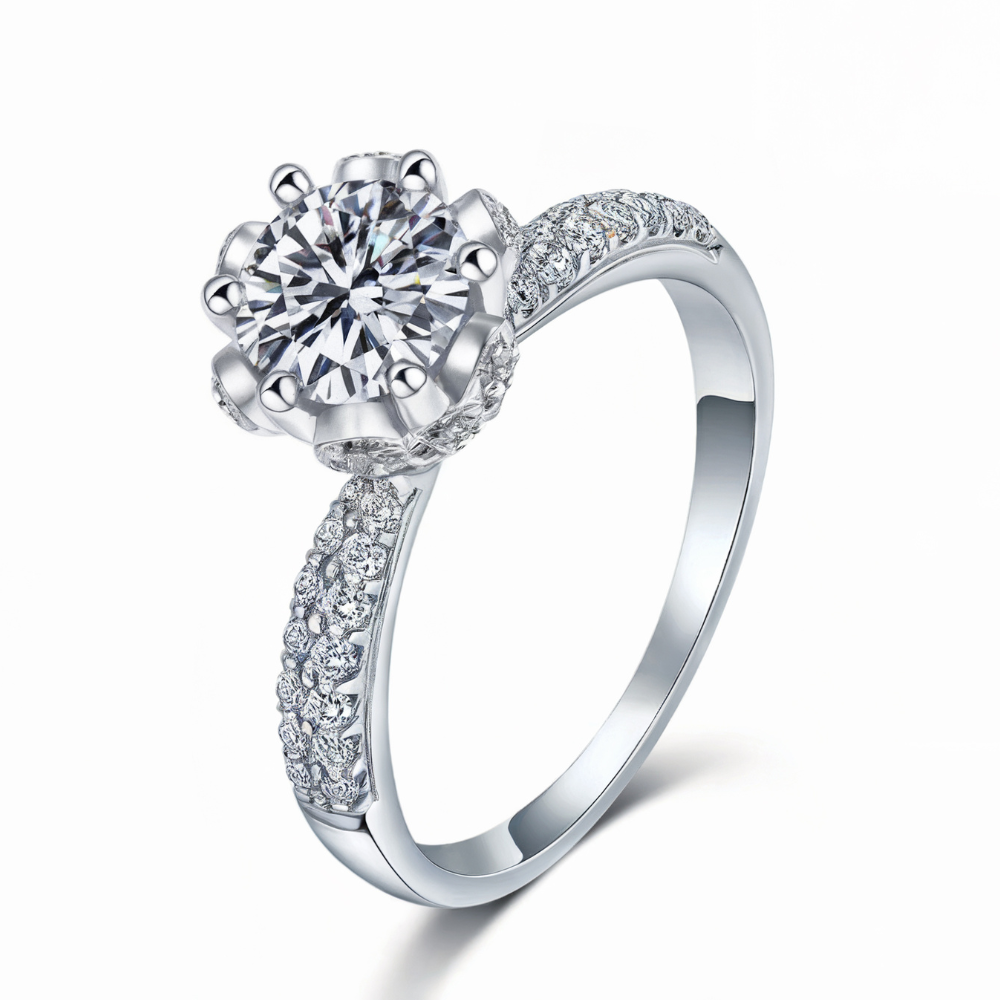 3CT Double Pavé Eternity Lab Diamond Ring