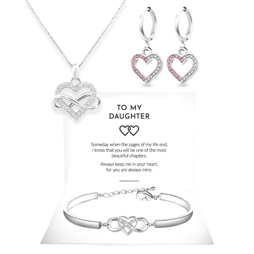 To My Daughter Jewelry Set | Always Keep Me In Your Heart