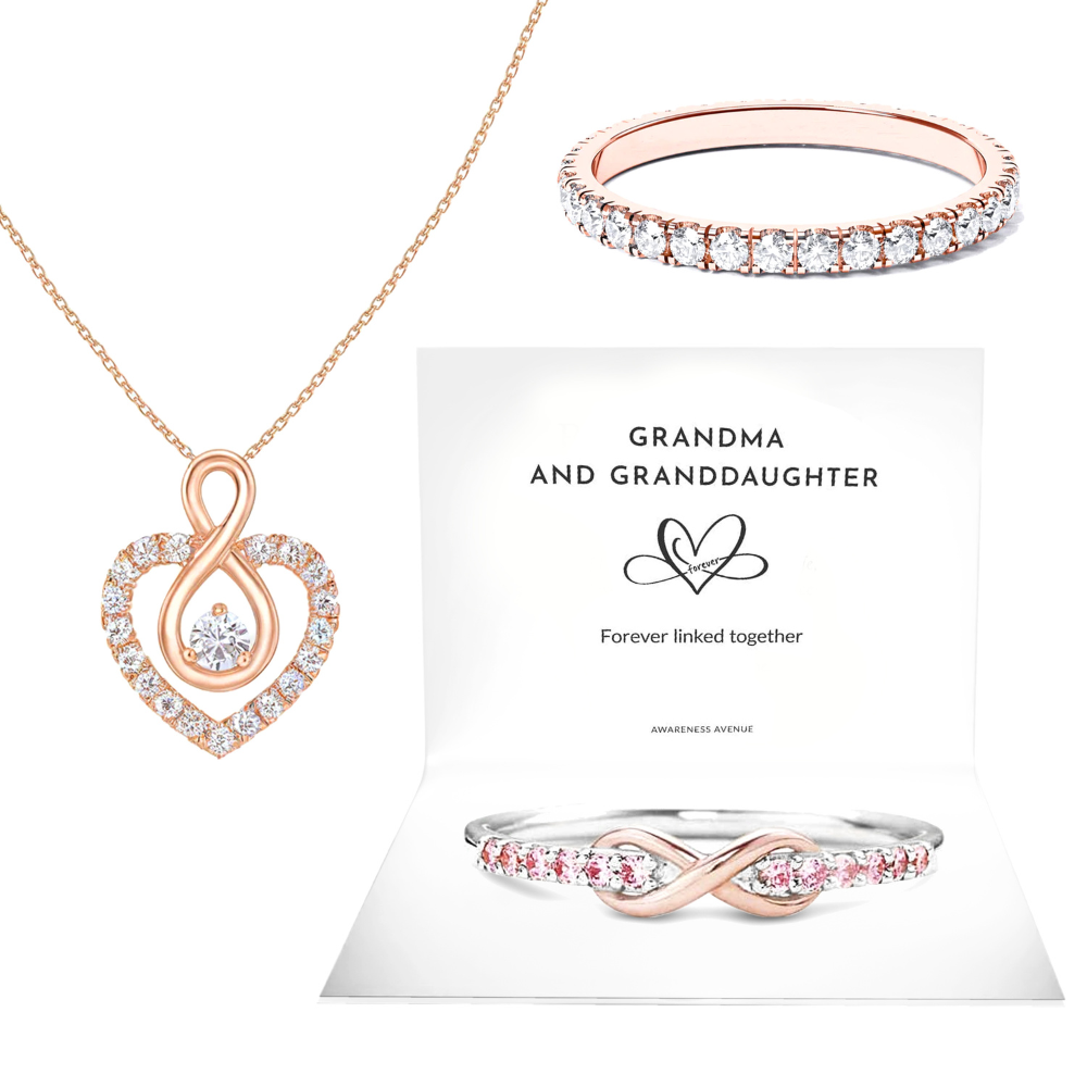 Granddaughter Jewelry Set 'Forever Linked Together'