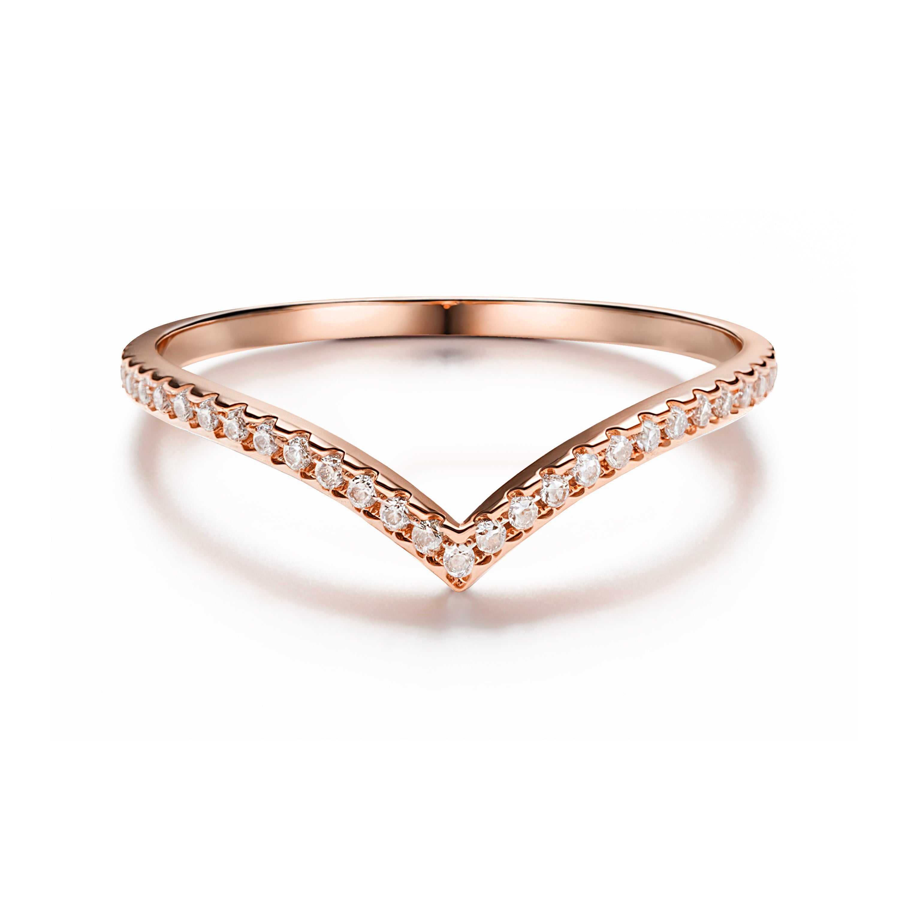 The Emilia Rose Gold - Moissanite