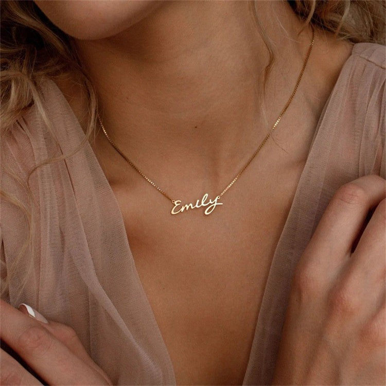 Gold Custom Name Necklace