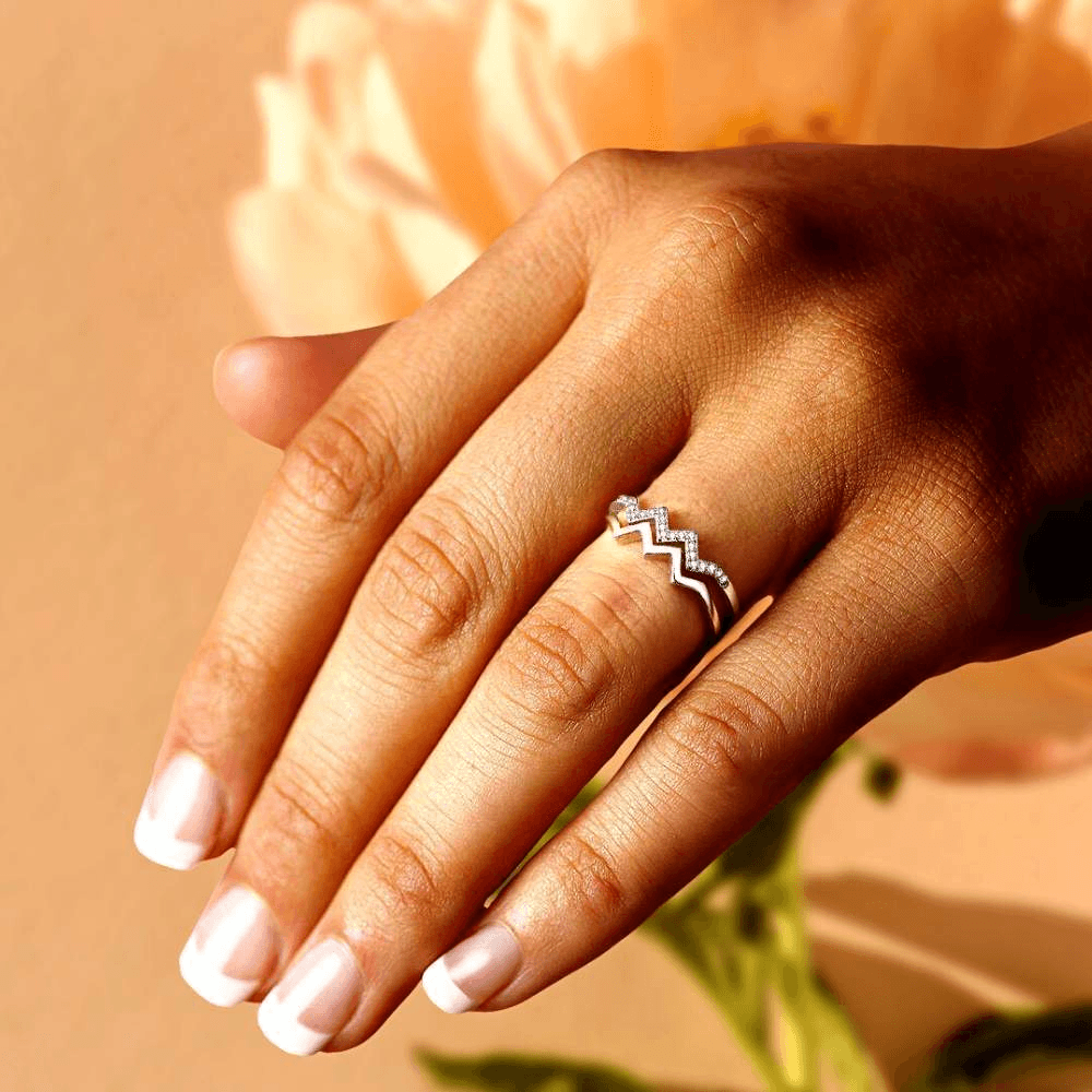 Buy Your Always Charm To My Daughter Ring Highs and Lows Rings for Women  Double Wave Rings Inspirational Rings for Daughter from Mom, adjustable,  alloy, other at Amazon.in