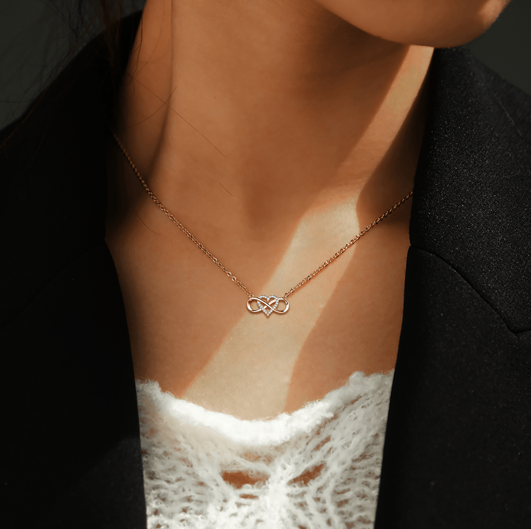 Para mi nieta | Te amo hasta el infinito | Collar 925S