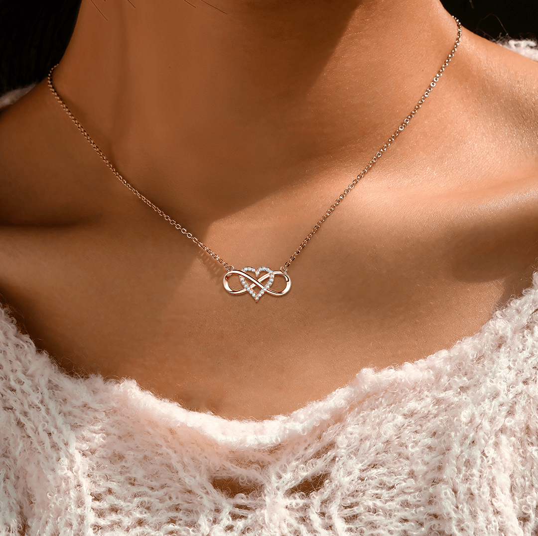 Para mi nieta | Te amo hasta el infinito | Collar 925S