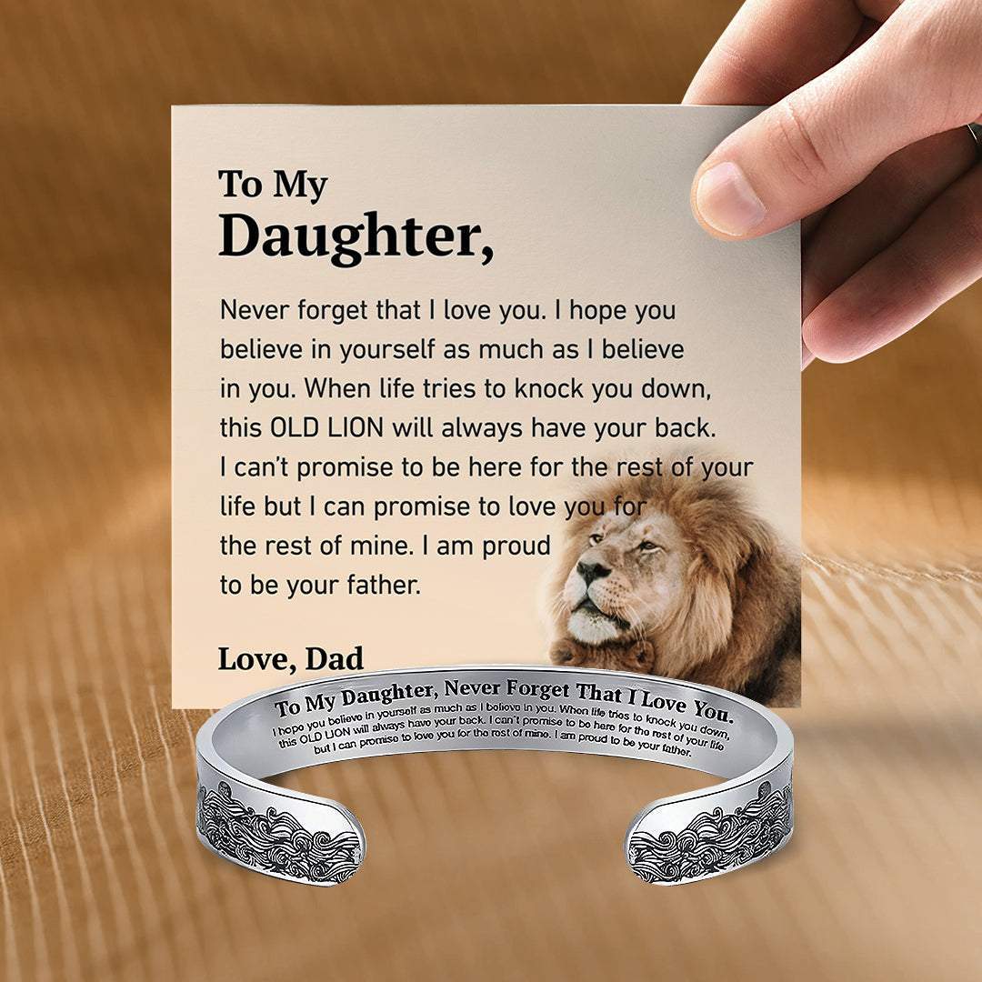 To My Daughter | Proud Of You Love Dad Bracelet-Awareness Avenue-bracelet,bracelet: All,bracelet: Daughter,gift: All,gift: Daughter