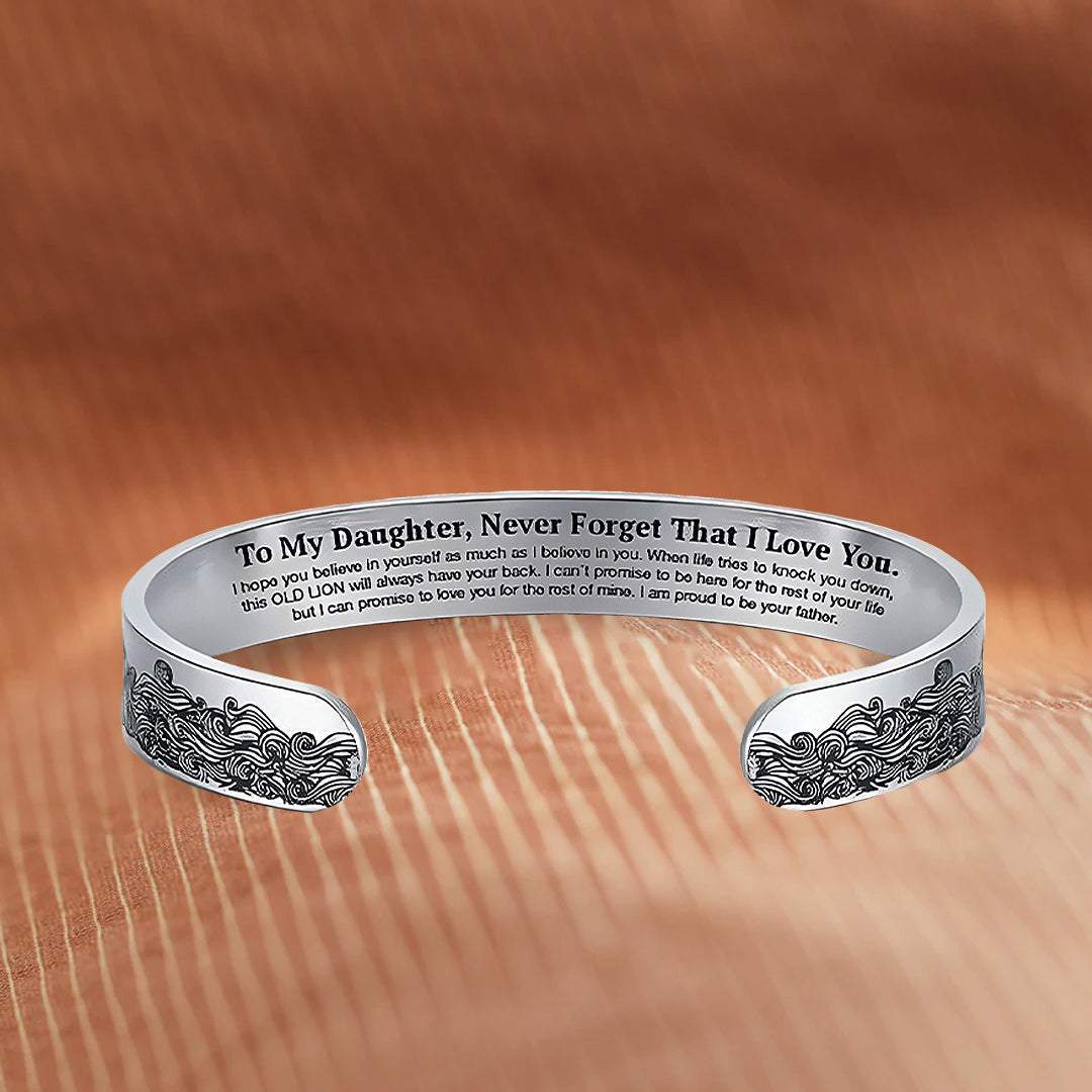 To My Daughter | Proud Of You Love Dad Bracelet-Awareness Avenue-bracelet,bracelet: All,bracelet: Daughter,gift: All,gift: Daughter