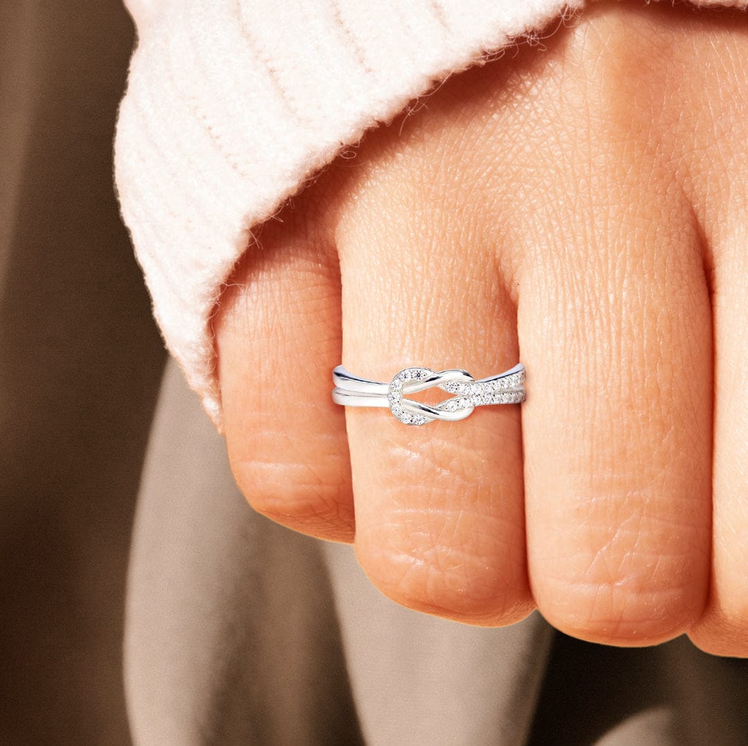 To My Best Friend | Sisters By Heart | S925 Knot Ring