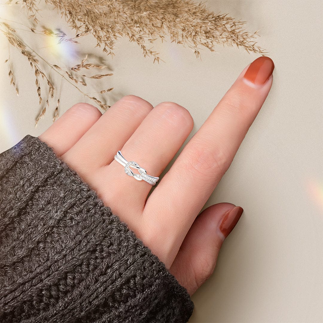 To My Best Friend | Sisters By Heart | S925 Knot Ring