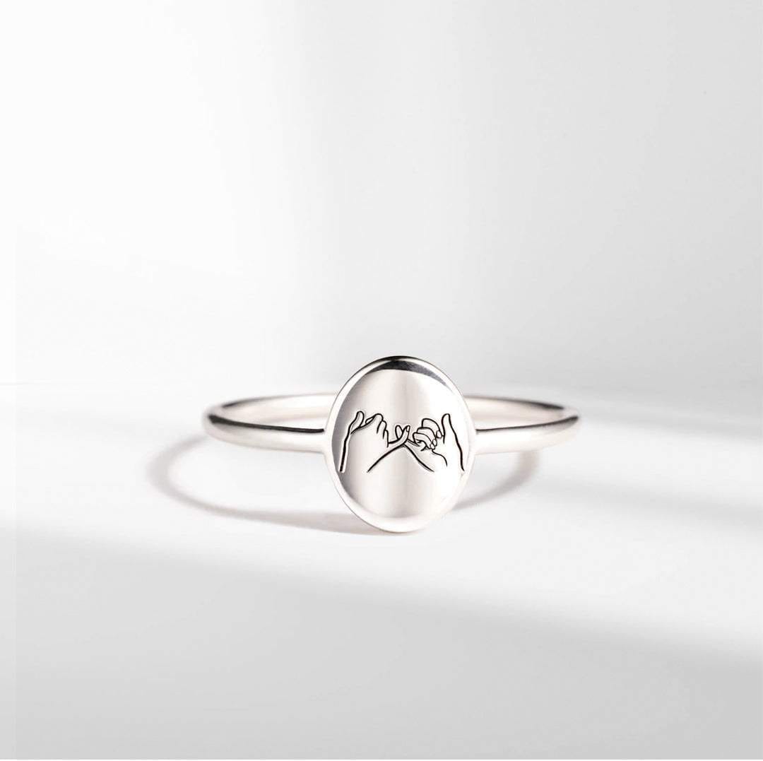 Daughter | Side by Side | Pinky Promise Ring – Awareness Avenue