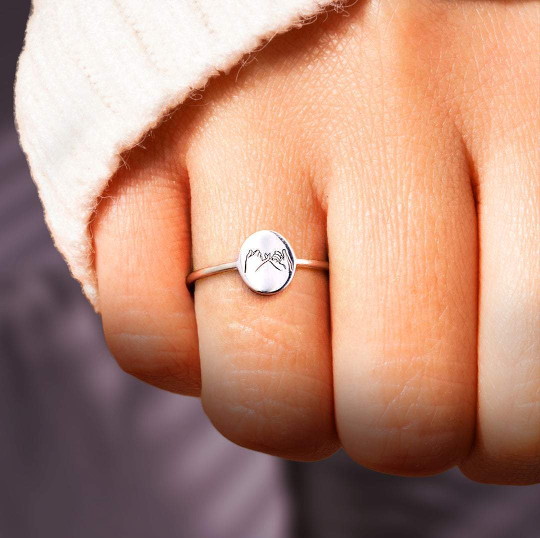 Daughter | Side by Side | Pinky Promise Ring – Awareness Avenue