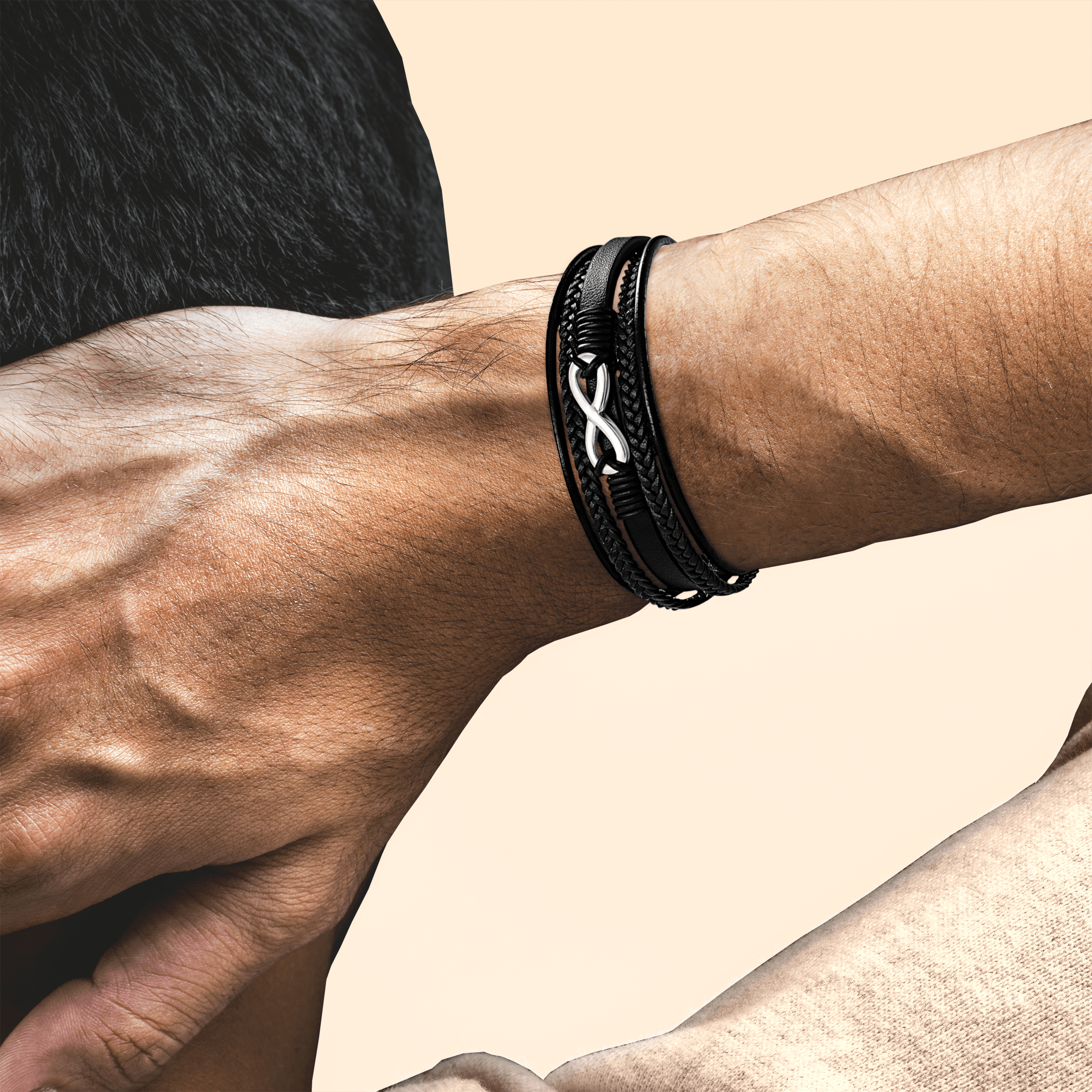 To My Son | I Will Always Be With You | Leather Bracelet