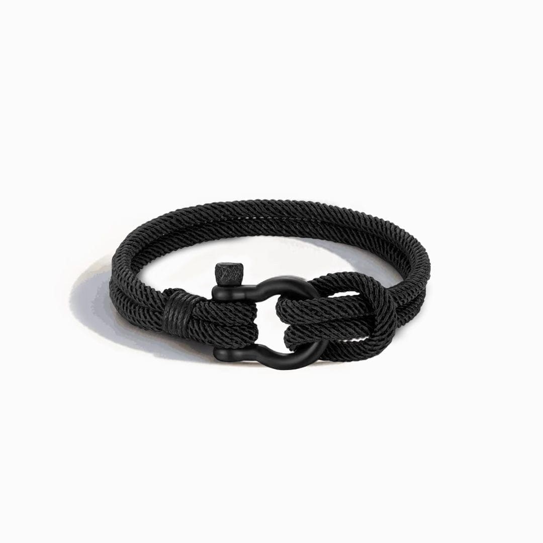 Pulsera de cuerda con ancla para hombre