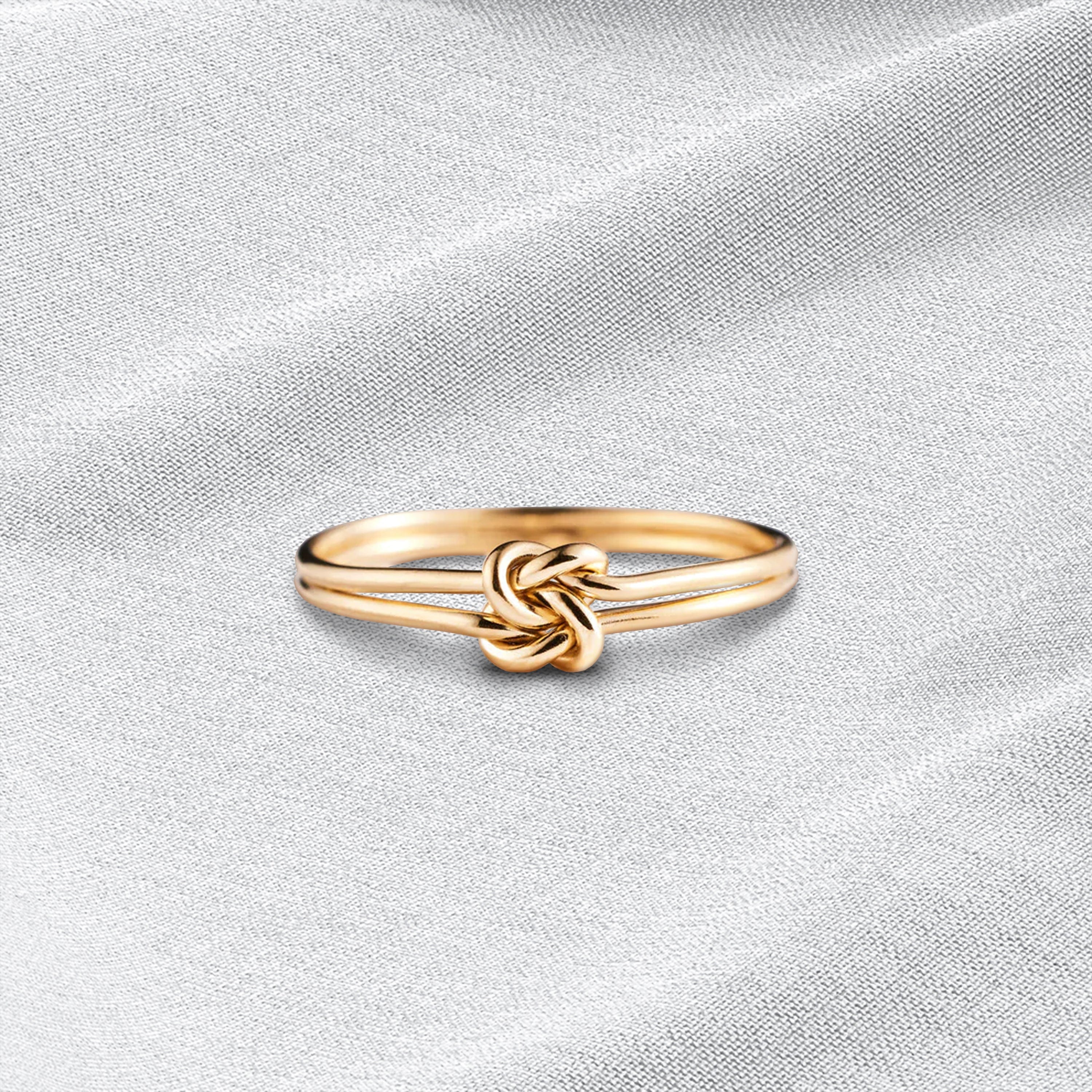 Mother & Daughter | A Promise Knot | 14K Gold Ring