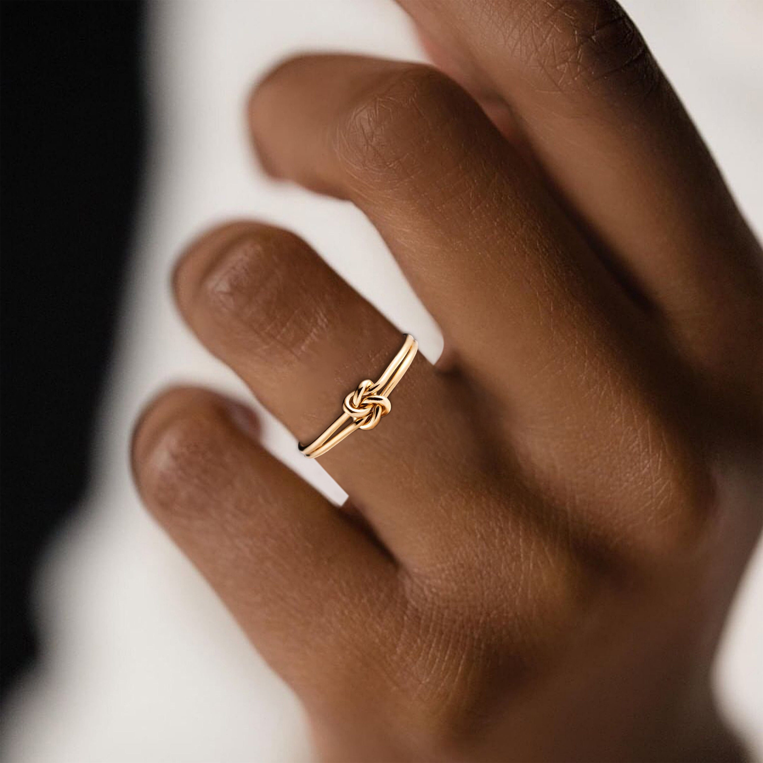 Mother & Daughter | A Promise Knot | 14K Gold Ring