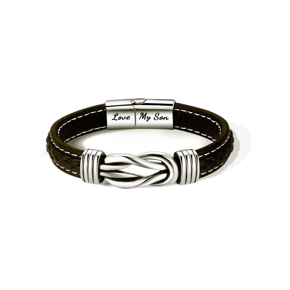 Mother & Son | Forever Linked Together | Leather Bracelet